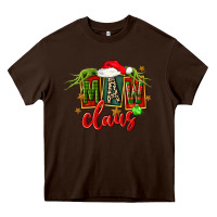 Chocolate Brown christmas maw claus Heavy Core Tee - FaDigitalArtStudio
