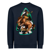 Navy bucking bronco arrowhead Heavyweight Sweatshirt - Jasminsmagicworld