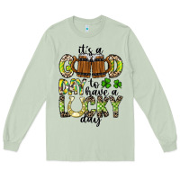 Matcha It's a Good Day To Have a Lucky Day Long Sleeve Tee - CowhideDigitalArt
