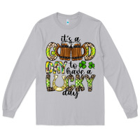 Moon Dust It's a Good Day To Have a Lucky Day Long Sleeve Tee - CowhideDigitalArt