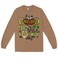 Toasted Coconut It's a Good Day To Have a Lucky Day Long Sleeve Tee - CowhideDigitalArt