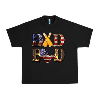 Black American Flag Dad Bod Urban Heavy Tee - LillyAllenDesigns