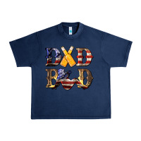 Navy American Flag Dad Bod Urban Heavy Tee - LillyAllenDesigns
