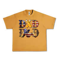 Peanut Butter American Flag Dad Bod Urban Heavy Tee - LillyAllenDesigns