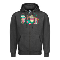 Charcoal Heather religious christian coffee cups Zipper Hoodie - Jasminsmagicworld