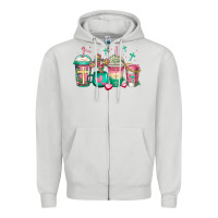 Dove Grey religious christian coffee cups Zipper Hoodie - Jasminsmagicworld