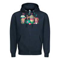 Navy religious christian coffee cups Zipper Hoodie - Jasminsmagicworld