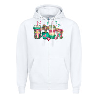 White religious christian coffee cups Zipper Hoodie - Jasminsmagicworld