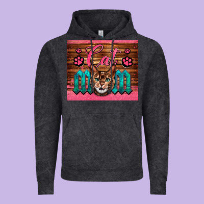 Western Cat Mom Vintage Hoodie Designed By Lillyallendesigns