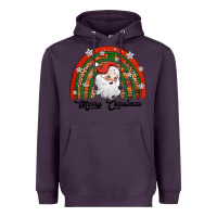 Plum merry christmas santa rainbow Heavyweight Hoodie - Jasminsmagicworld