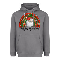 Merry Christmas Santa Rainbow Heavyweight Hoodie | Teevron