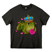Asphalt valentines day frog prince olivia Heavy Core Tee - OliviaCreatesArt