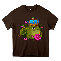 Chocolate Brown valentines day frog prince olivia Heavy Core Tee - OliviaCreatesArt