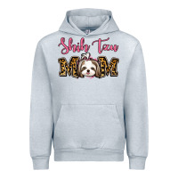 Heather Grey Shih Tzu Mom Urban Hoodie - Jasminsmagicworld