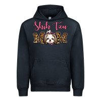 Navy Shih Tzu Mom Urban Hoodie - Jasminsmagicworld