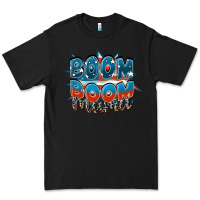 Black Boom boom Mama Premium Tee - FaDigitalArtStudio