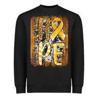 Black finding the cure starts with hope childhood cancer awareness  with bac Heavyweight Sweatshirt - Jasminsmagicworld