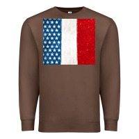 Chestnut custom text american flag(used font 'doctrin Premium Sweatshirt - Jasminsmagicworld