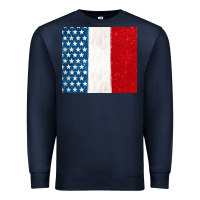 Navy custom text american flag(used font 'doctrin Premium Sweatshirt - Jasminsmagicworld