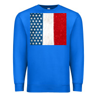 True Royal custom text american flag(used font 'doctrin Premium Sweatshirt - Jasminsmagicworld