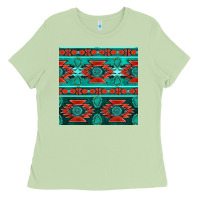 Matcha native american aztec seamless pattern 4 Ladies Tee - BundleAndBundleShop