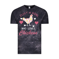 Cloud Black Just A Girl Who Love Chickens Vintage Tee - Bettercallsaul