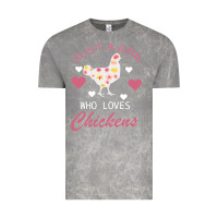 Cloud Rock Just A Girl Who Love Chickens Vintage Tee - Bettercallsaul