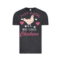 Vintage Black Just A Girl Who Love Chickens Vintage Tee - Bettercallsaul