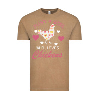 Vintage Coffee Just A Girl Who Love Chickens Vintage Tee - Bettercallsaul