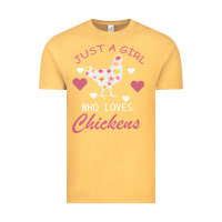 Vintage Mustard Just A Girl Who Love Chickens Vintage Tee - Bettercallsaul