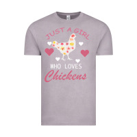 Vintage Zinc Just A Girl Who Love Chickens Vintage Tee - Bettercallsaul
