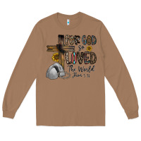 Toasted Coconut for god so loved the world jhon Long Sleeve Tee - CowhideDigitalArt