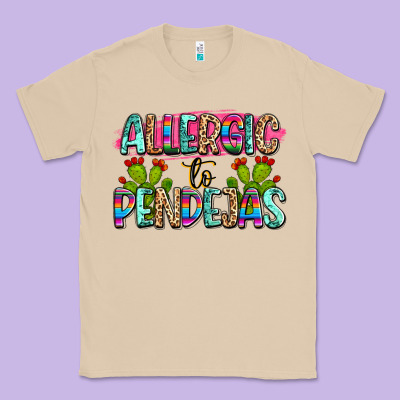 Allergic To Pendejas Mexico Classic Tee Designed By Fadigitalartstudio
