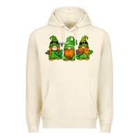 Sandshell st patricks day gnomes with western hearts and shamrocks Premium Hoodie - Artiststas