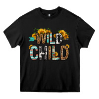 Black wild child Heavy Core Tee - OliviaCreatesArt