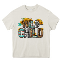 Cream wild child Heavy Core Tee - OliviaCreatesArt