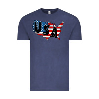 Vintage Denim Usa Vintage Tee - CowhideDigitalArt