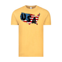 Vintage Mustard Usa Vintage Tee - CowhideDigitalArt