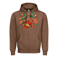 Chestnut Christmas black girl sneakers Zipper Hoodie - RanaPortraitStore