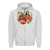 Dove Grey Christmas black girl sneakers Zipper Hoodie - RanaPortraitStore