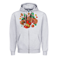 Heather Grey Christmas black girl sneakers Zipper Hoodie - RanaPortraitStore