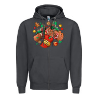 Smoke Christmas black girl sneakers Zipper Hoodie - RanaPortraitStore