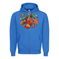 True Royal Christmas black girl sneakers Zipper Hoodie - RanaPortraitStore