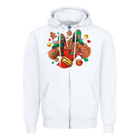 White Christmas black girl sneakers Zipper Hoodie - RanaPortraitStore