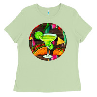 Matcha hispanic heritage month round earrings 2 Ladies Tee - BundleAndBundleShop