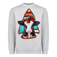 Heather Grey baby calf arrowhead Heavyweight Sweatshirt - Jasminsmagicworld