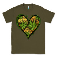 Army Green pineapple heart Classic Tee - Jasminsmagicworld