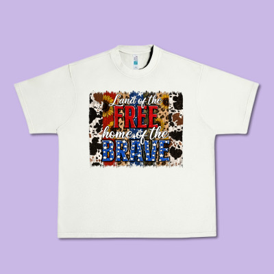 Land Of The Free  Th Of July Brushstroke Urban Heavy Tee Designed By Jasminsmagicworld
