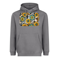 Storm gemstone sunflower cowhide background Heavyweight Hoodie - Jasminsmagicworld