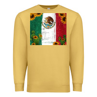 Antique Gold cactus sunflower mexican flag z Premium Sweatshirt - Jasminsmagicworld